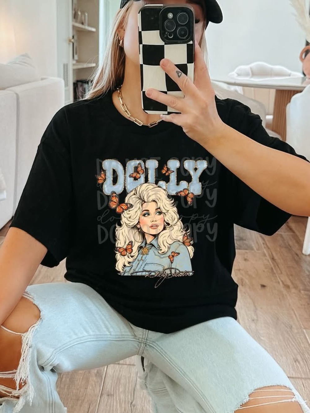 Dolly Comfort Colors Graphic Tshirt Black
